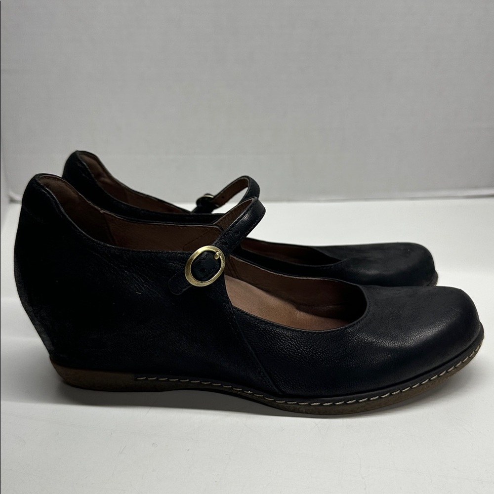 Dansko Black Wedge Shoes